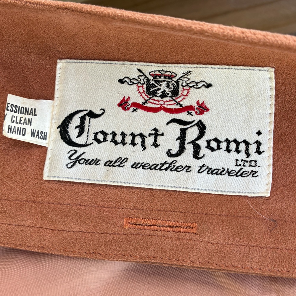 COUNT ROMI ULTRA SUEDE SKINNER TRENCH COAT